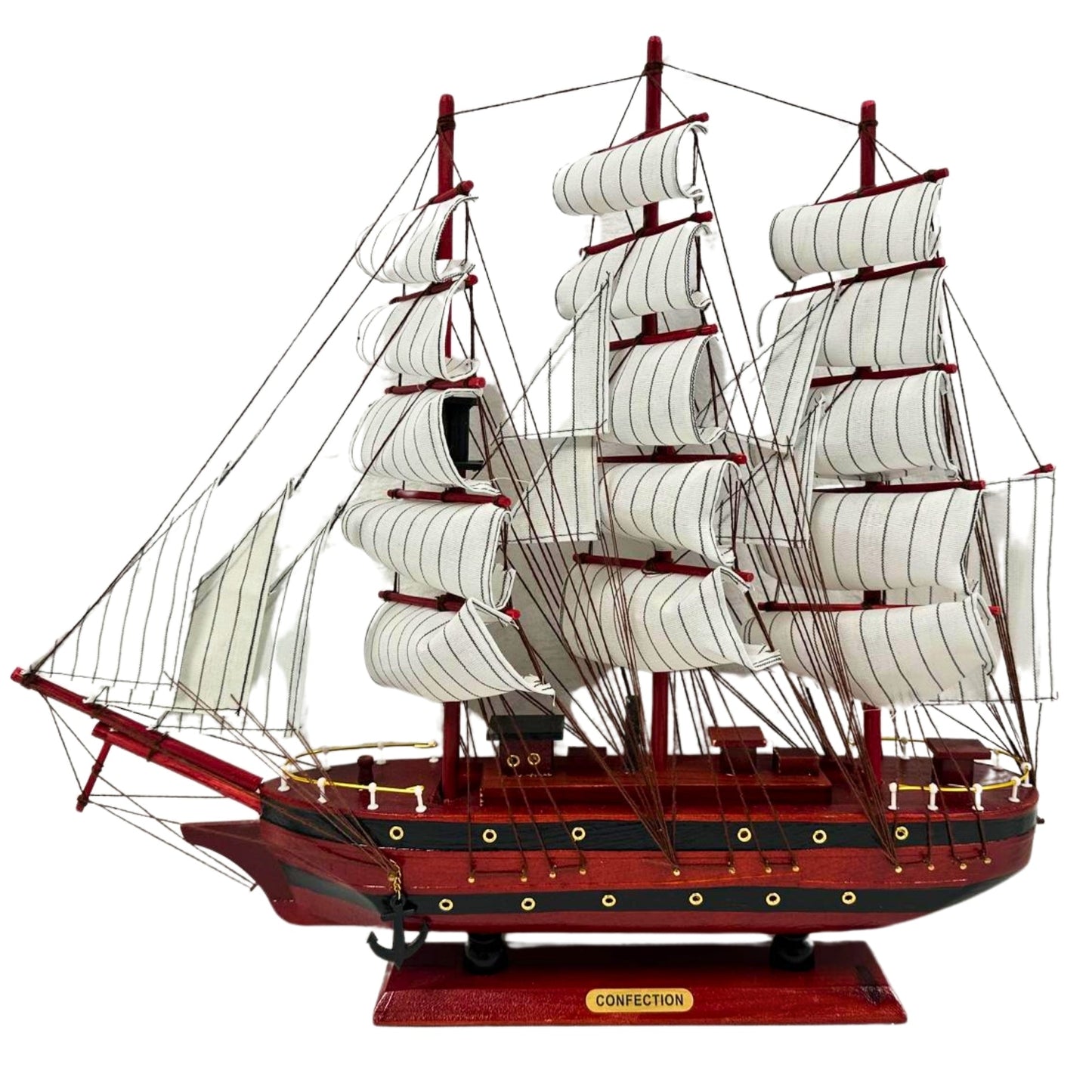 Handmade Confection Model Ship 1A – 50cm Fully Assembled with Display Stand