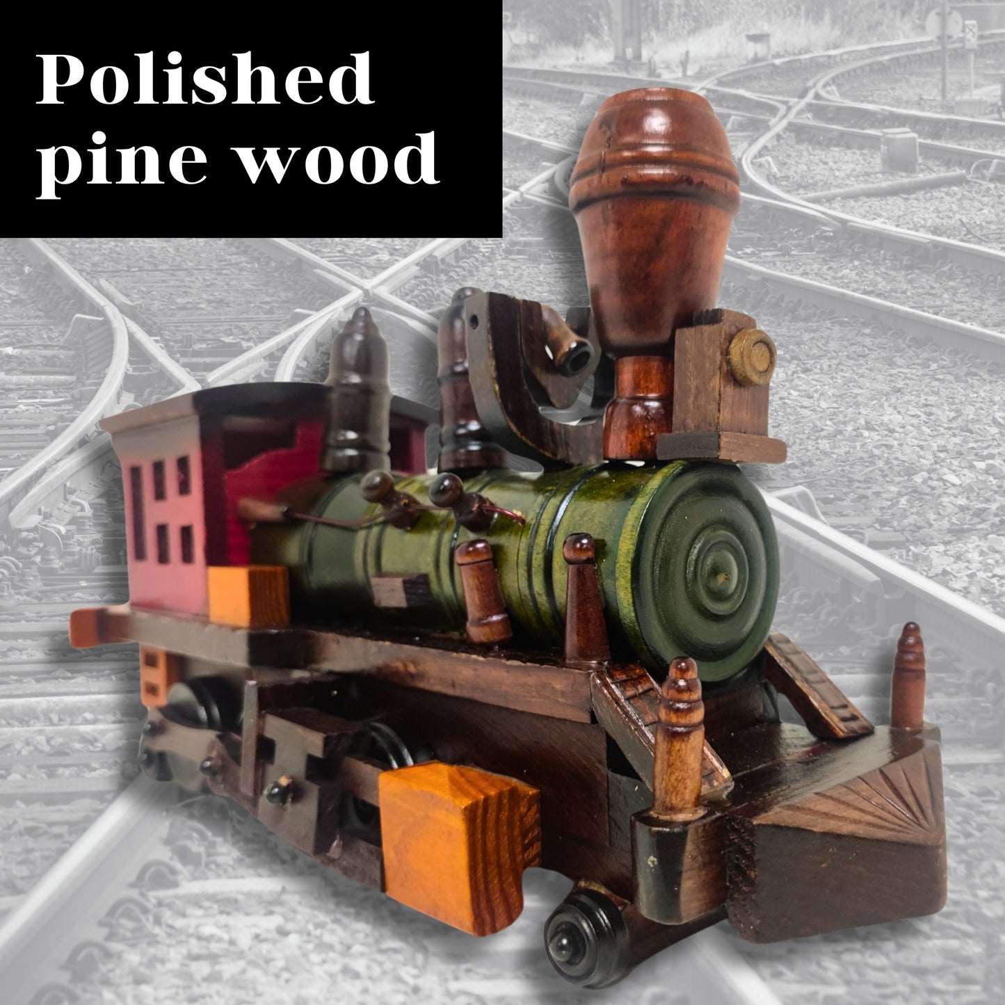 Heritage Train Wooden Model Hand Made