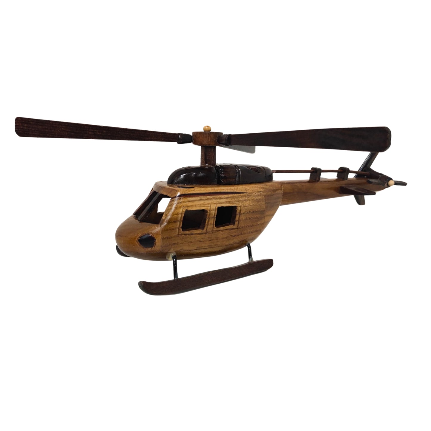 Aero Range Model Helicopter Handcrafted Wooden Vintage