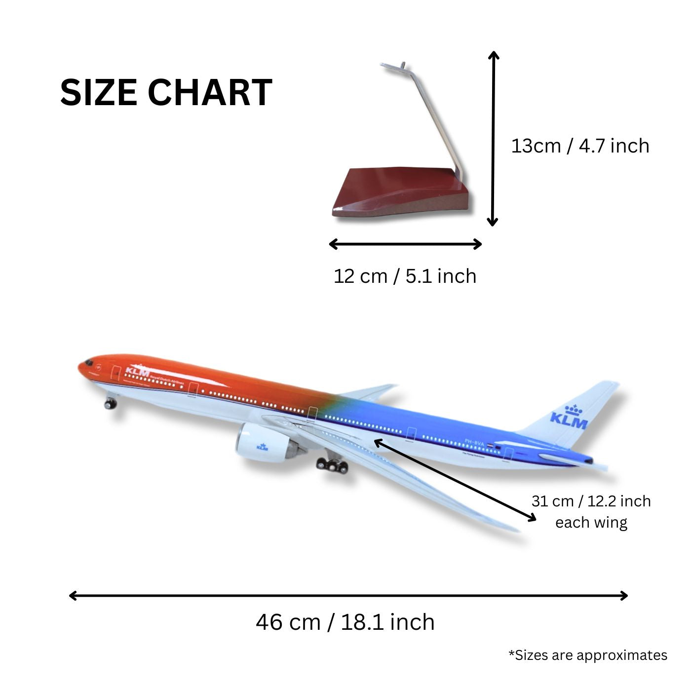 KLM 777 Model Plane