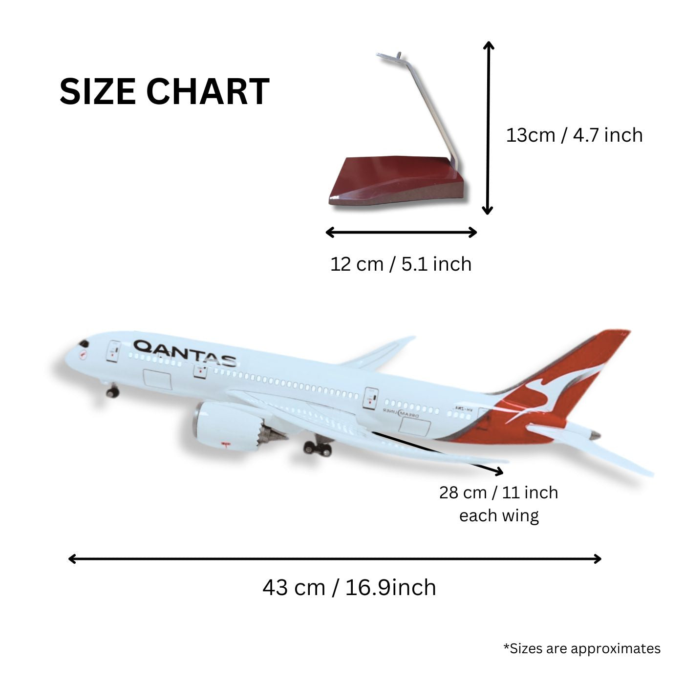 Qantas 787 Model Plane