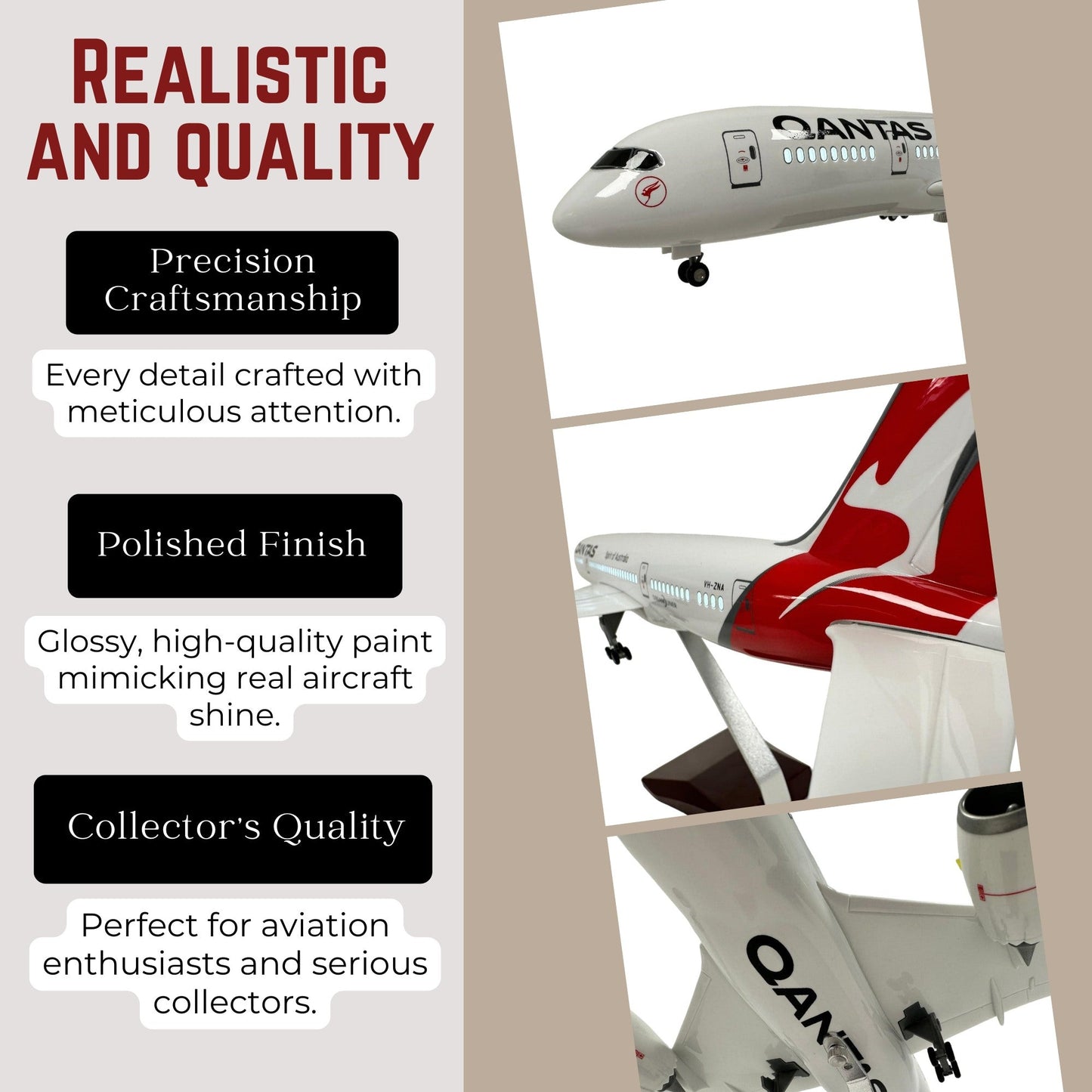 Qantas 787 Model Plane