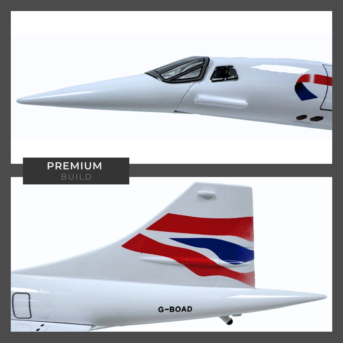 Concorde British Airways BA Diecast Model – Large Scale, Christmas Gift with Display Stand