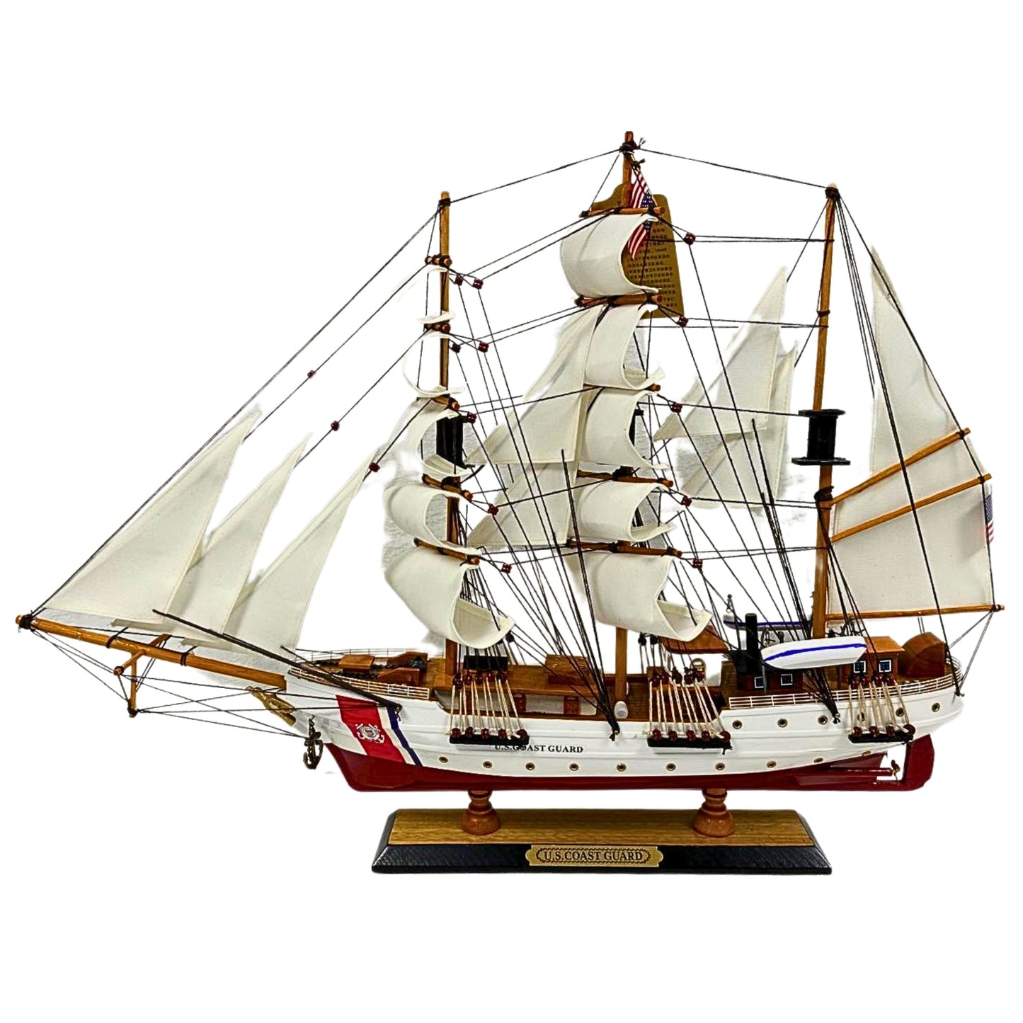 US Coast Guard Model Ship 1H – 65cm Length, Fully Assembled with Stand