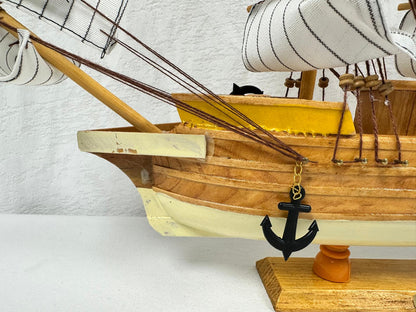 Handmade Confection Model Sea Ship 1G – 38cm with Display Stand, Fully Assembled