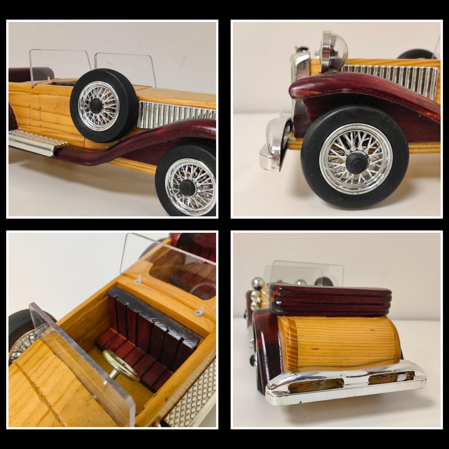 Regal Roadster Handcrafted Classic Wooden Car Model