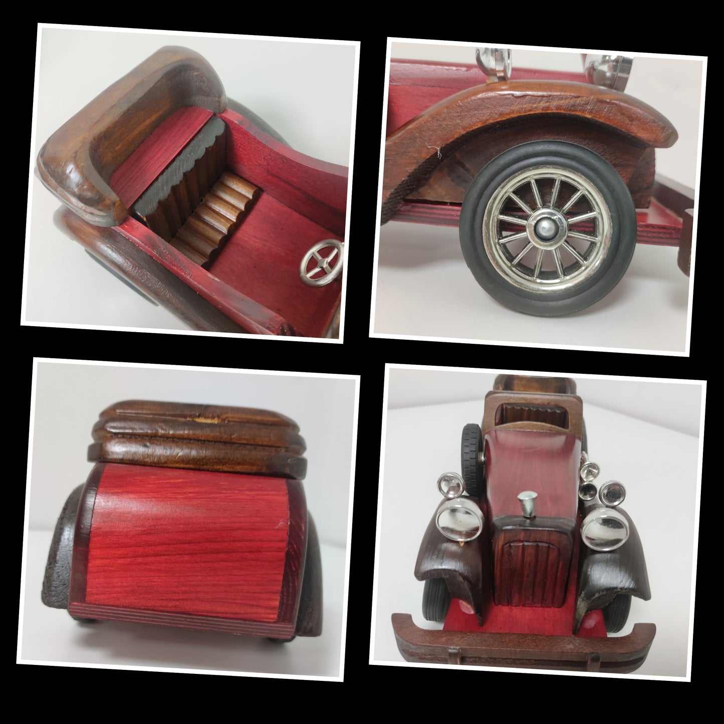 Crimson Model Classic Wooden Car Ideal Gift