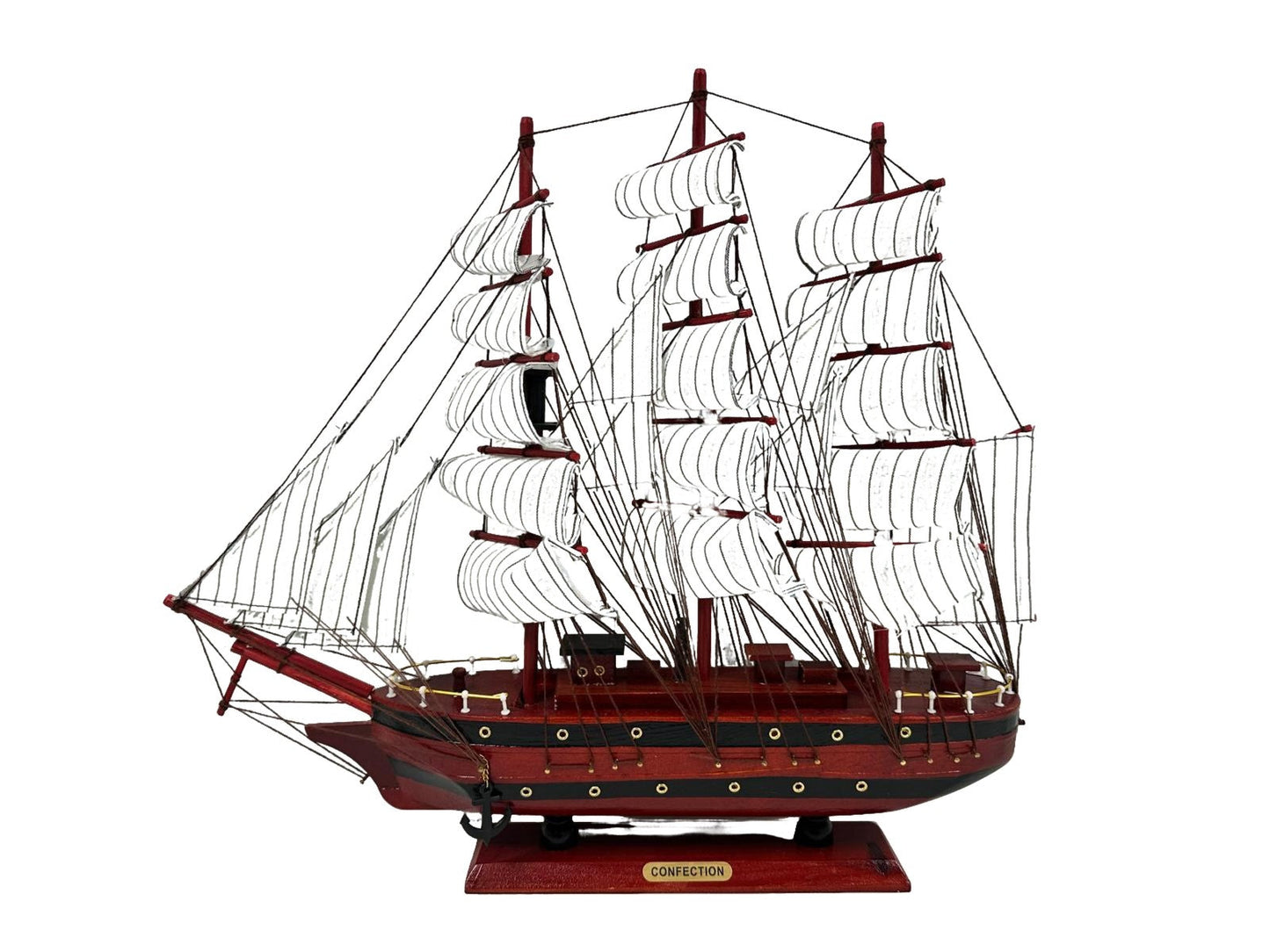 Handmade Confection Model Ship 1A – 50cm Fully Assembled with Display Stand