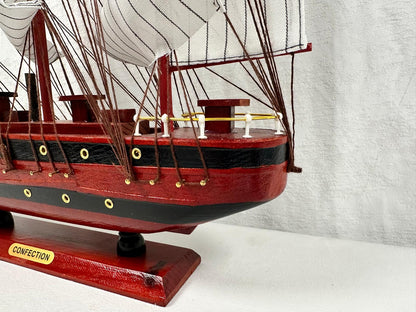 Handmade Confection Model Ship 1A – 50cm Fully Assembled with Display Stand