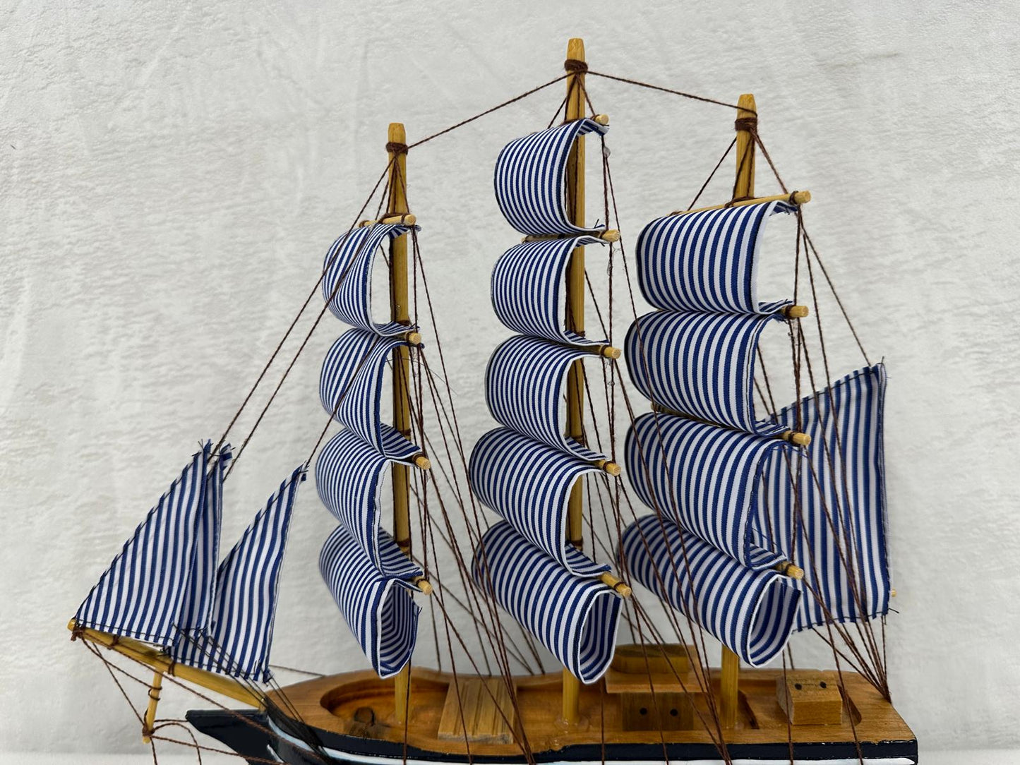 Handmade Blue Confection Ship Model 1L – 32cm x 31cm, Decorative Gift