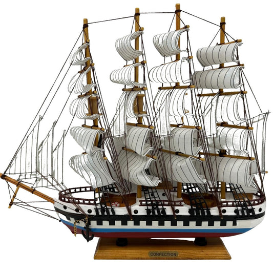 Handmade Confection Model Ship 1N – 50cm with Display Stand, Fully Assembled