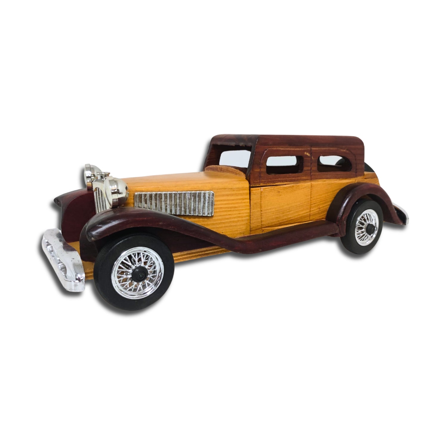 Windsor Cruiser Handcrafted Classic Wooden Car Model – Vintage-Style Collectable