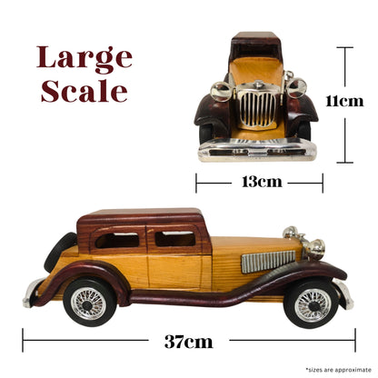 Windsor Cruiser Handcrafted Classic Wooden Car Model – Vintage-Style Collectable