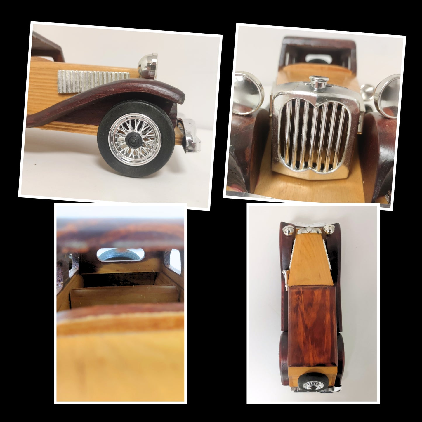 Windsor Cruiser Handcrafted Classic Wooden Car Model – Vintage-Style Collectable