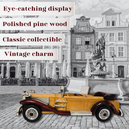 Regal Roadster Handcrafted Classic Wooden Car Model