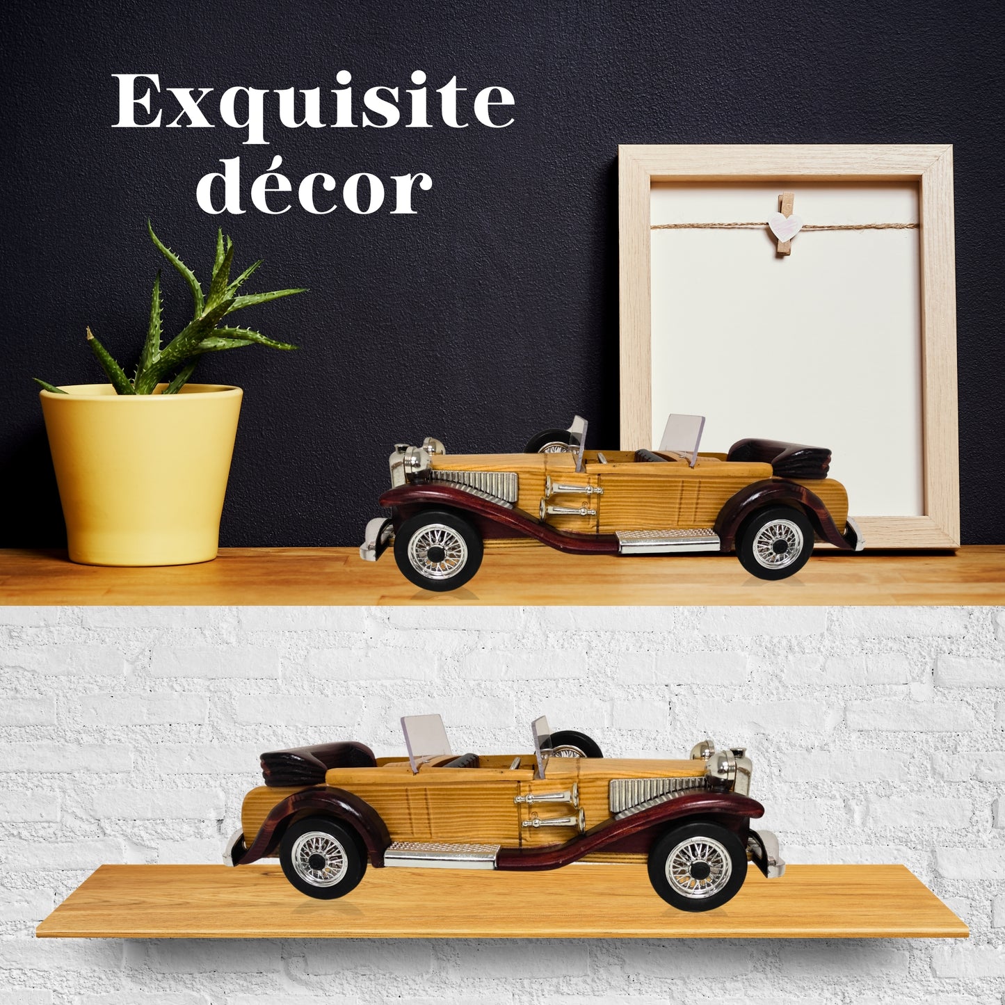 Regal Roadster Handcrafted Classic Wooden Car Model