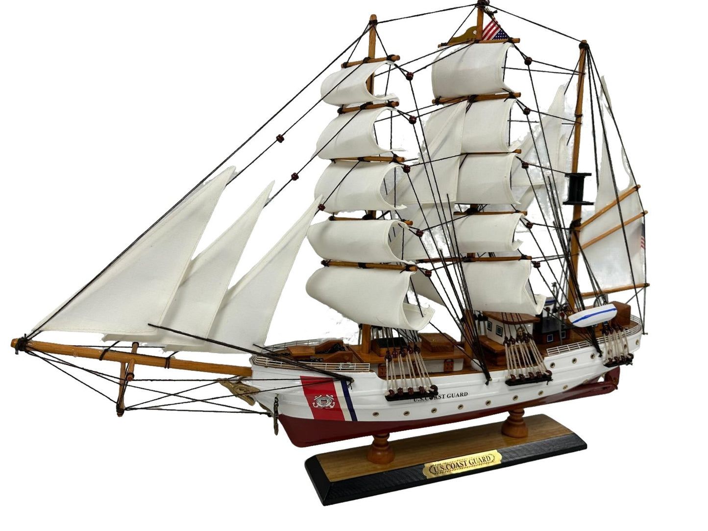 US Coast Guard Model Ship 1H – 65cm Length, Fully Assembled with Stand