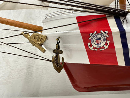 US Coast Guard Model Ship 1H – 65cm Length, Fully Assembled with Stand