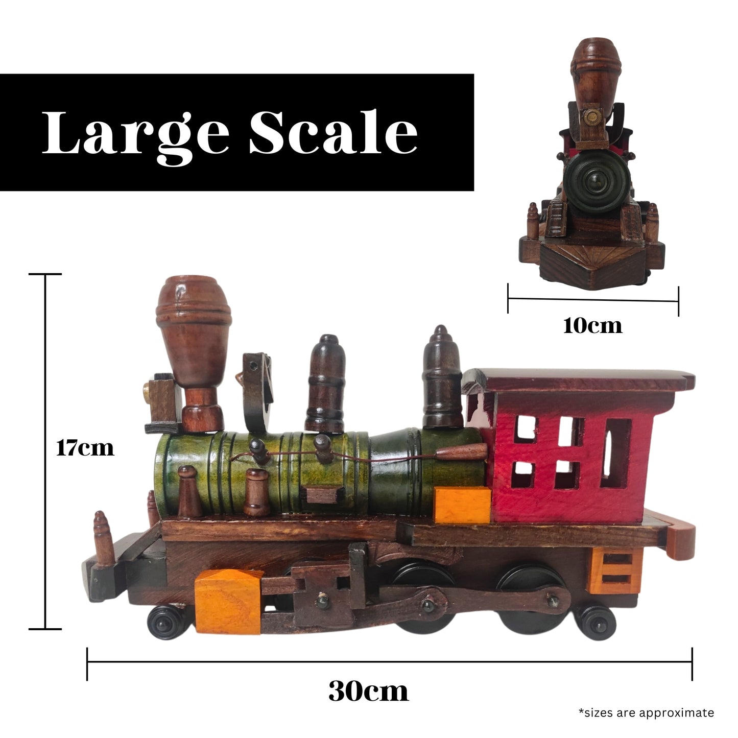 Heritage Train Wooden Model Hand Made